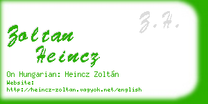 zoltan heincz business card